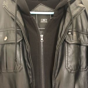 OBEY Leather Jacket